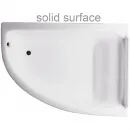 Ванна из литьевого мрамора Astra-Form Анастасия Solid Surface 01010064 182x125 см R, угловая, белый матовый