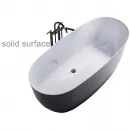 Ванна из литьевого мрамора Astra-Form Атрия Solid Surface 01010065 160x75 см, отдельностоящая, белый матовый