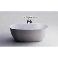 Ванна из литьевого мрамора Astra-Form Атрия Solid Surface 01010066 180x80 см, отдельностоящая, белый матовый