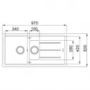 Кухонная мойка Fragranit Franke Basis BFG 651 оникс 114.0276.134