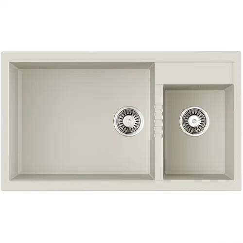 Кухонная мойка Tetogranit Omoikiri Tedori 86-2-LB-WH белый 4993935