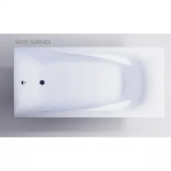 Ванна из литьевого мрамора Astra-Form Вега Люкс Solid Surface 01010069 170x80 см, белый матовый