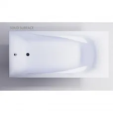 Ванна из литьевого мрамора Astra-Form Вега Люкс Solid Surface 01010070 180x80 см, белый матовый