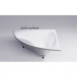Ванна из литьевого мрамора Astra-Form Виена Solid Surface 01010071 150x150 см, угловая, белый матовый