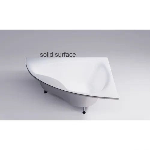 Ванна из литьевого мрамора Astra-Form Виена Solid Surface 01010071 150x150 см, угловая, белый матовый