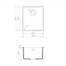 Кухонная мойка белый Tetogranit Omoikiri Bosen 38-U-WH
