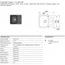 Кухонная мойка Fragranit Franke Antea AZG 611-62 графит 114.0537.801
