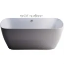 Ванна из литьевого мрамора Astra-Form Антарес Solid Surface 01010074 160x75 см, отдельностоящая, белый матовый