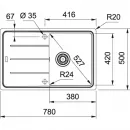 Кухонная мойка Franke Basis BFG 611 шоколад 114.0259.914