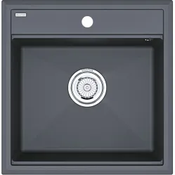 Кухонная мойка Paulmark Stepia PM115051-AN 50x51 см, антрацит
