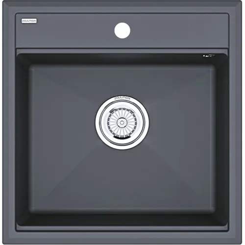 Кухонная мойка Paulmark Stepia PM115051-AN 50x51 см, антрацит