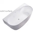 Ванна из литьевого мрамора Astra-Form Атрия Solid Surface 01010075 170x85 см, белый матовый