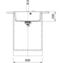 Кухонная мойка Fragranit Franke Centro CNG 610/210-54 миндаль 114.0639.666