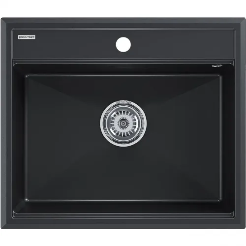 Кухонная мойка Paulmark Stepia PM115051-BLM 50x51 см, черный металлик