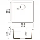 Кухонная мойка Tetogranit Omoikiri Yamakawa 45T-U/I-PL платина 4993312