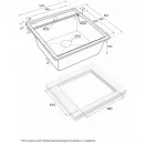 Кухонная мойка Paulmark Stepia PM115051-DG 50x51 см, графит