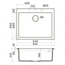 Кухонная мойка Tetogranit Omoikiri Bosen 61-BL черный 4991209