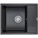 Кухонная мойка Paulmark Optimum черный металлик PM216050-BLM