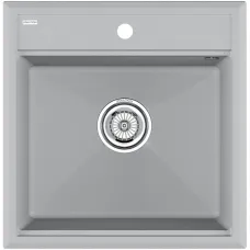 Кухонная мойка Paulmark Stepia PM115051-GRS 50x51 см, серый дым