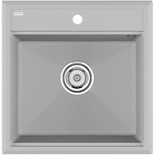 Кухонная мойка Paulmark Stepia PM115051-GRS 50x51 см, серый дым