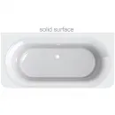 Ванна из литьевого мрамора Astra-Form Прима Solid Surface 01010079 185x90 см, отдельностоящая, белый матовый