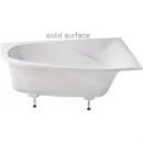 Ванна из литьевого мрамора Astra-Form Селена Solid Surface 01010081 170x100 см R, угловая, белый матовый