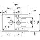 Кухонная мойка Fragranit Franke Basis BFG 651-78 миндаль 114.0313.263