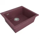 Кухонная мойка Paulmark Acrystone Decoration Merlot PM935650-ME 56x50 см, бордо