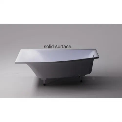 Ванна из литьевого мрамора Astra-Form Скат Solid Surface 01010082 170x75 см L, угловая, белый матовый