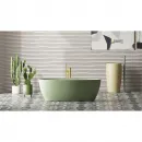 Ванна из литьевого мрамора Salini S-Stone Alda Wall 101925MF 170x90 см, покраска по RAL матовый полностью