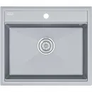 Кухонная мойка Paulmark Stepia PM115951-GRM 59x51 см, серый металлик