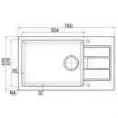 Кухонная мойка Tectonite Franke Sirius SID 611-78/50 кофе 114.0489.218