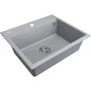 Кухонная мойка Paulmark Stepia PM115951-GRS 59x51 см, серый дым