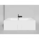 Ванна из литьевого мрамора Salini S-Sense Ornella Axis Kit 103512M 190,5x90,5 см, белый матовый