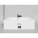 Ванна из литьевого мрамора Salini S-Sense Ornella Axis Kit 103512M 190,5x90,5 см, белый матовый