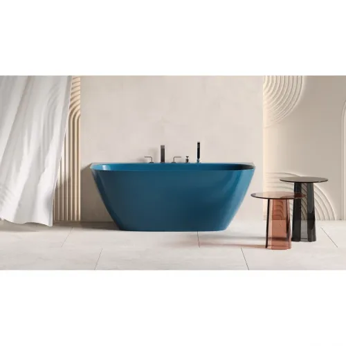 Ванна из литьевого мрамора Salini S-Stone Sofia Wall 102522MF 170x80 см, покраска по RAL матовый полностью