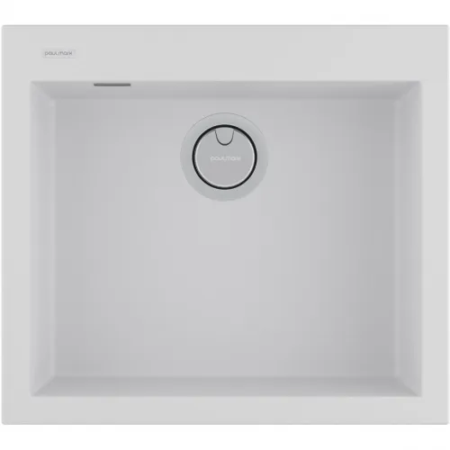 Кухонная мойка Paulmark Acrystone Decoration White PM935650-WH 56x50 см, белый