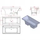Ванна из литьевого мрамора Astra-Form Капри Solid Surface 01010087 180x79,9 см, отдельностоящая, белый матовый
