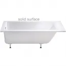 Ванна из литьевого мрамора Astra-Form Нейт Solid Surface 01010091 170x75 см, белый матовый