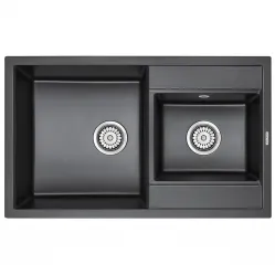 Кухонная мойка Paulmark Tandem черный PM238250-BL