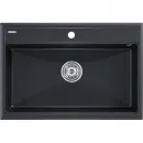 Кухонная мойка Paulmark Stepia PM117551-BLM 75x51 см, черный металлик