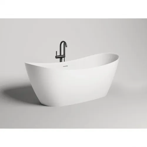 Ванна из литьевого мрамора Salini S-Sense Noemi 101811G 186x81,5 см, отдельностоящая, белый глянец