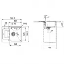 Кухонная мойка Fragranit Franke Urban UBG 611-62 миндаль 114.0612.259