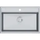 Кухонная мойка Paulmark Stepia PM117551-GRM 75x51 см, серый металлик