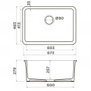 Кухонная мойка Natceramic Omoikiri Torishima 67-U/I-WH белый глянец 4993866