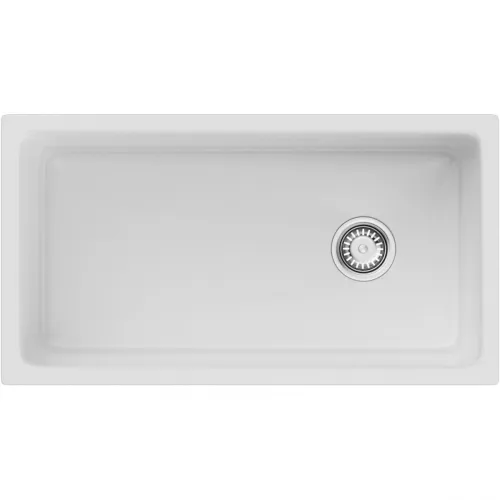 Кухонная мойка Natceramic Omoikiri Tokara 88-U/I-WH Side белый глянец 4993867
