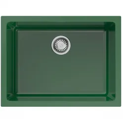 Кухонная мойка Natceramic Omoikiri Okinoshima 61-U/I-RG Glossy royal green 4911263