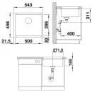 Кухонная мойка Blanco Subline 500-U InFino глянцевый белый 523733