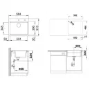 Кухонная мойка Blanco Etagon 6 InFino базальт 525161