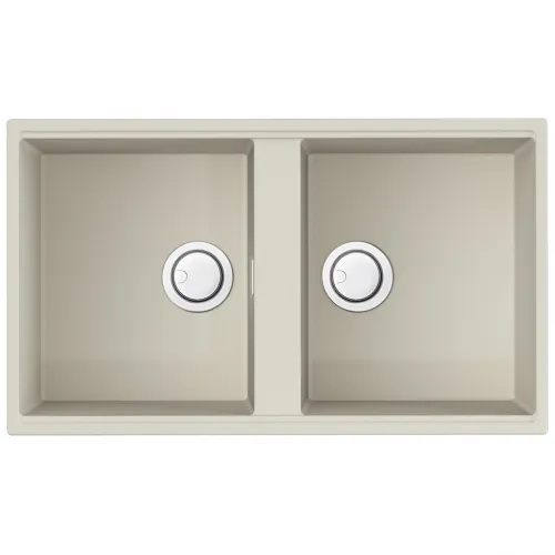 Кухонная мойка Artceramic Omoikiri Kitagawa 83-2-U-WH /белый 4993809